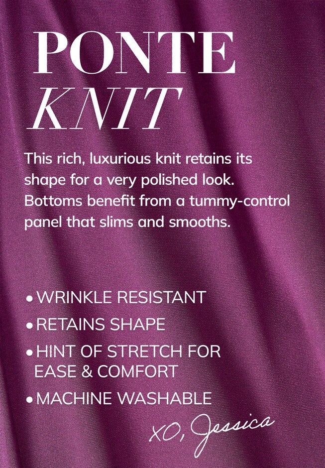 Ponte Knit Leggings, , alternate image number null