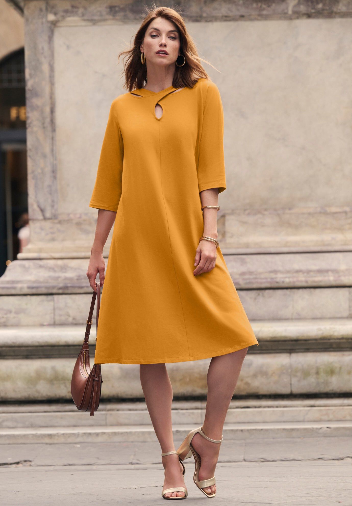 plus size reversible a line dress pockets Plus Size T-Shirt Dress Sewing Pattern  Patterns For Less