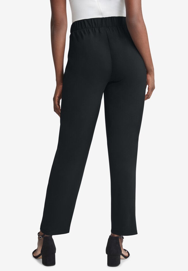 Stretch Knit Straight Leg Pant, , alternate image number null