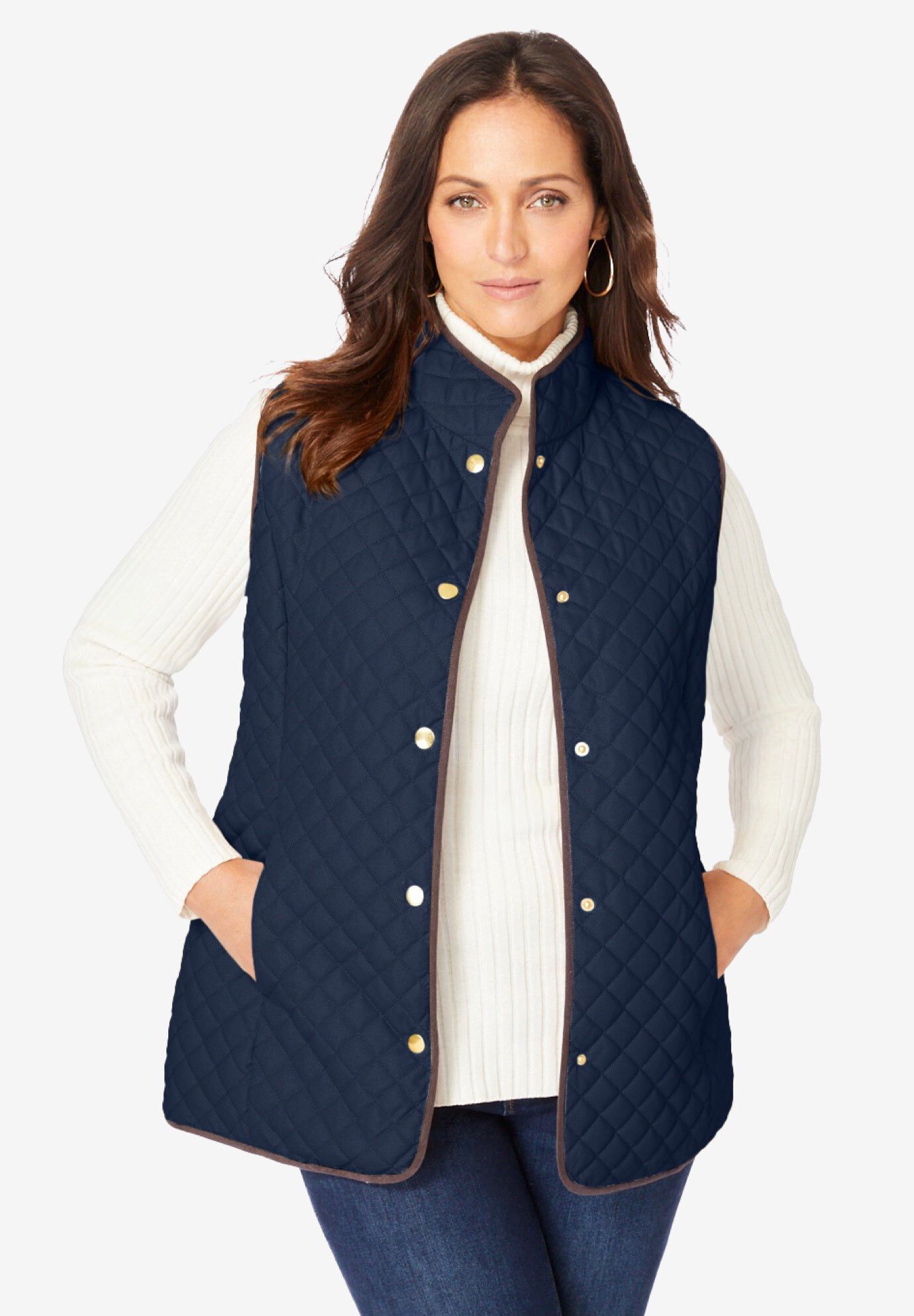 Solid Quilted Vest main image 0