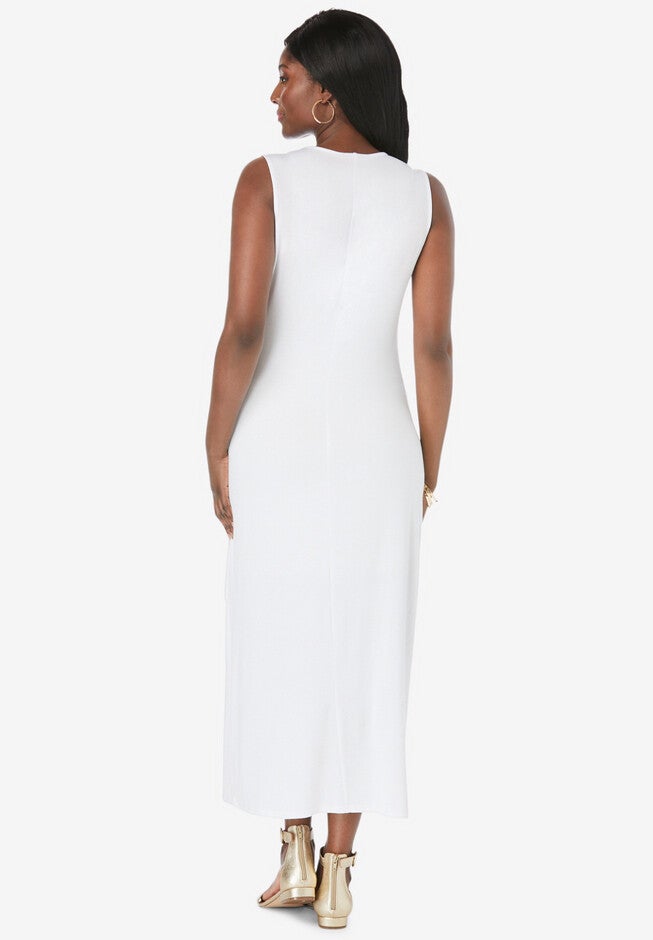 Stretch Knit Tiered Maxi Dress, , on-hover image number null