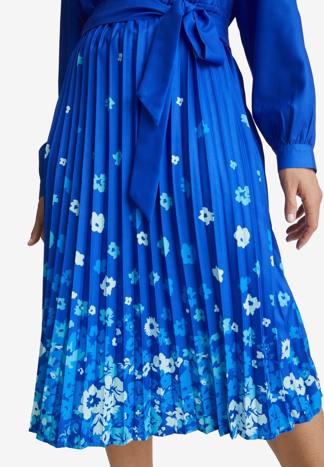 Pleated Midi Dress, , alternate image number null