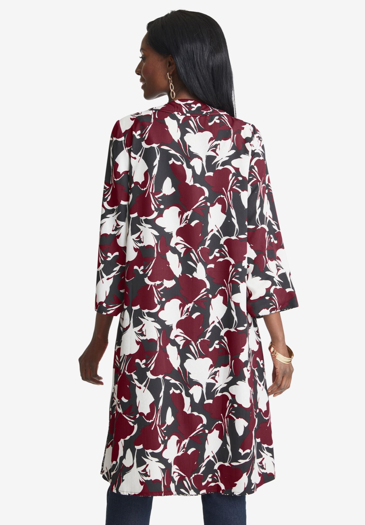 Reversible Kimono Jacket, , alternate image number 2