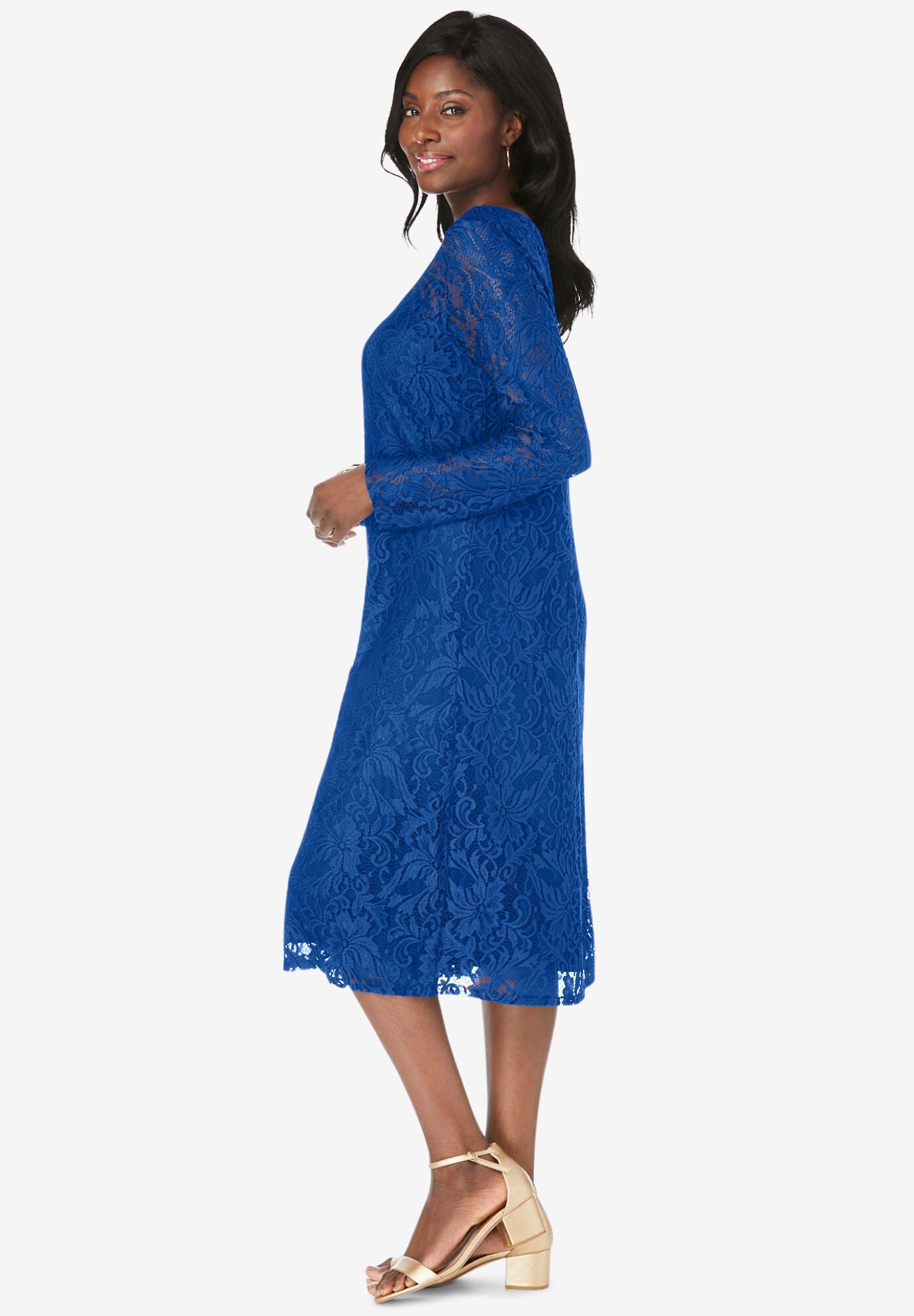 Stretch lace dress on sale