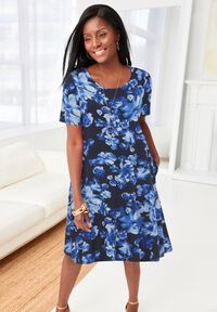 endless love graduation dress Chiffon global-style-Kristen Tiered Midi Dress