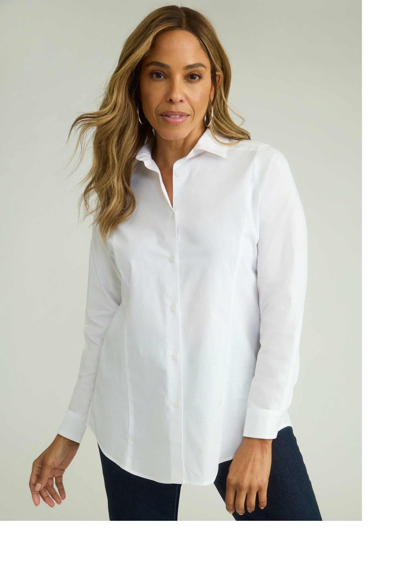 Wrinkle-Free Stretch Poplin Shirt