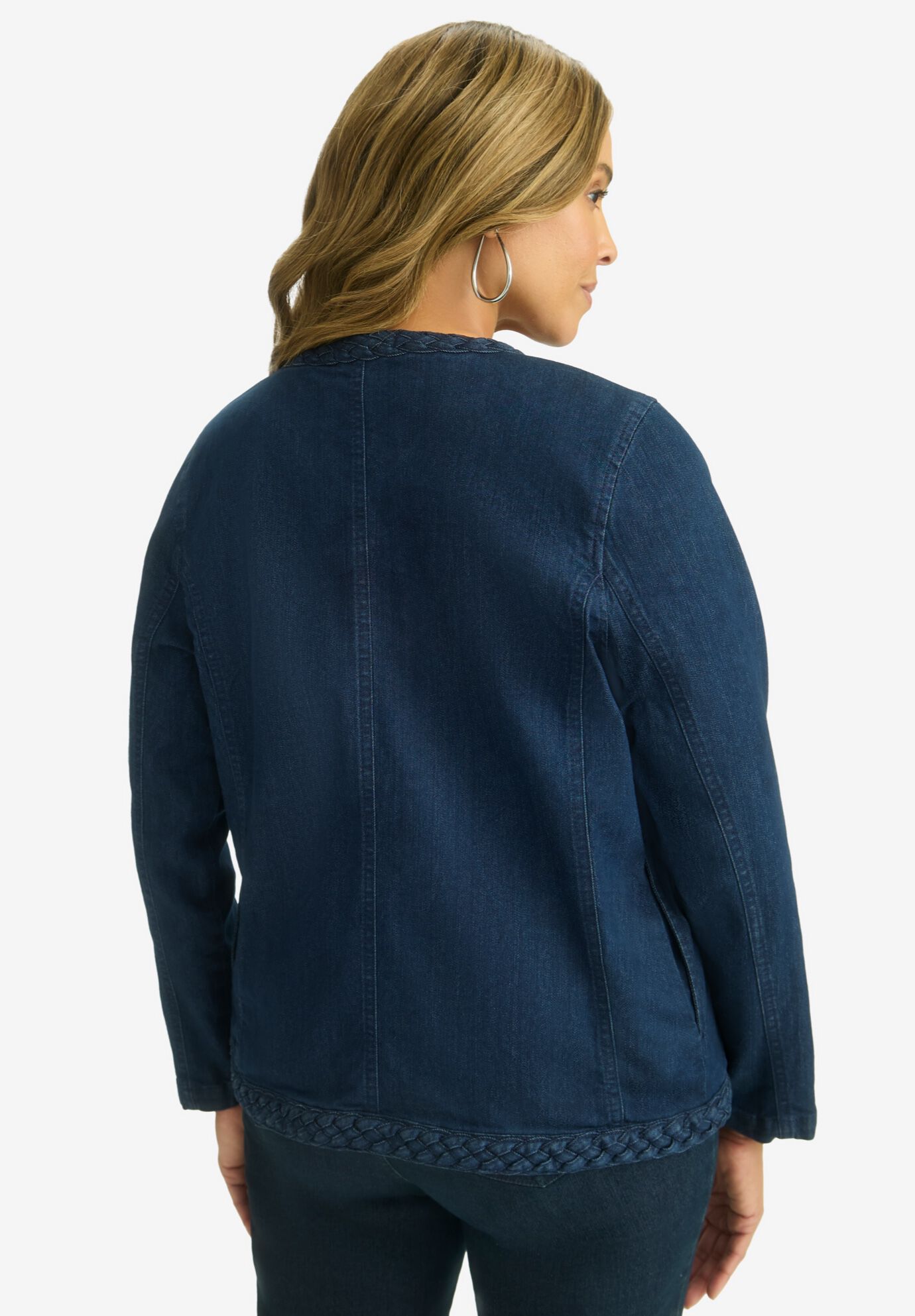 Braided Denim Jacket | Avenue