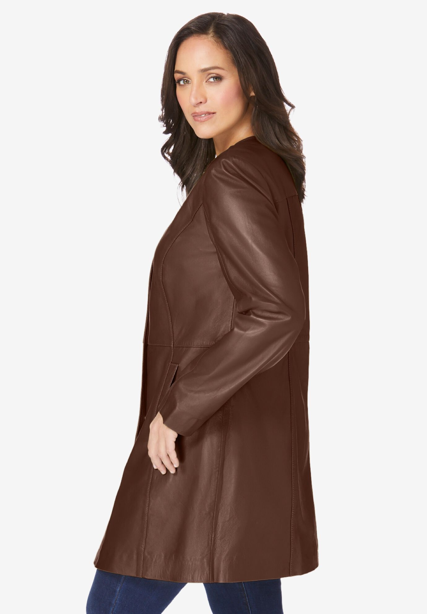 Three Quarter Leather Jacket Avenue
