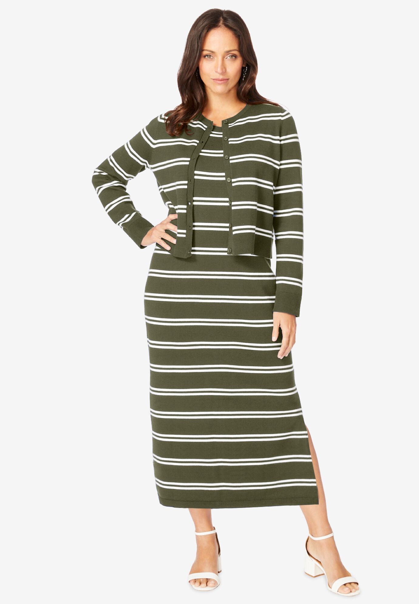 Two piece sweater dress set 2025