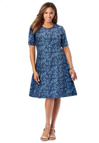 Lace Fit & Flare Dress | Avenue