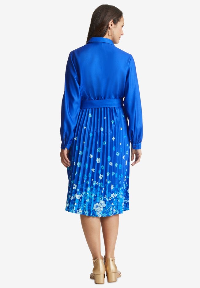 Pleated Midi Dress, , on-hover image number null