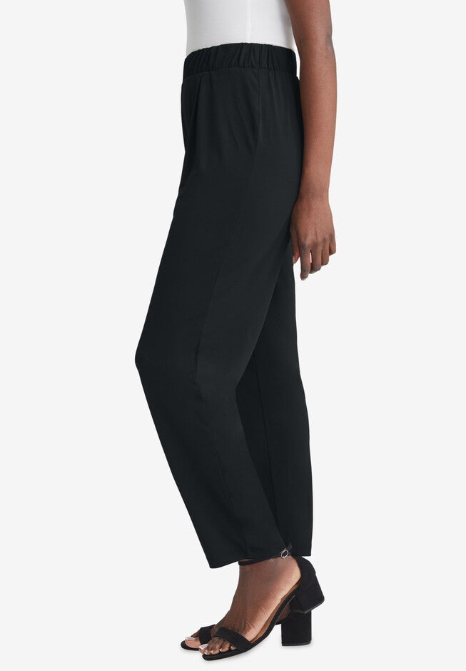 Stretch Knit Straight Leg Pant, , alternate image number null