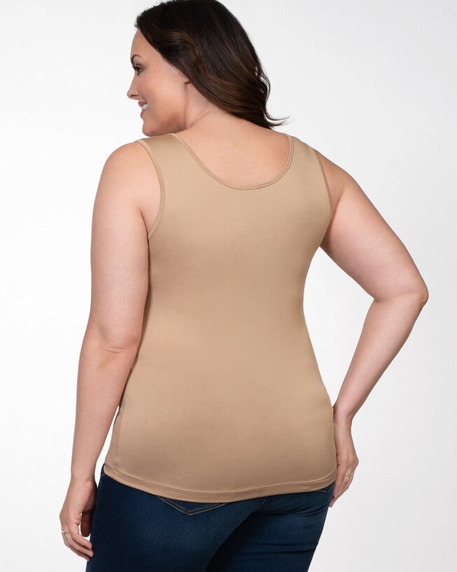 Effortless Tank Top, BeigeBrown, alternate image number 2