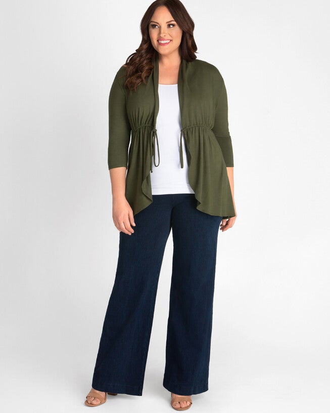 Sunset Stroll Cardigan, Olive, alternate image number 1