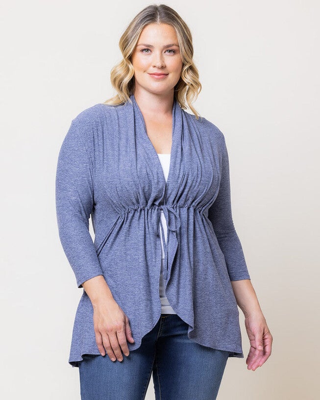 Sunset Stroll Cardigan, Heather Indigo, hi-res image number null