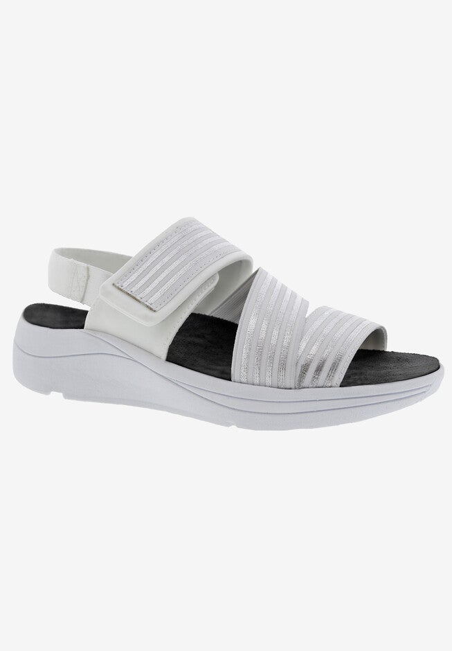 Sutton Sandal, WHITE SILVER COMBO, hi-res image number 0