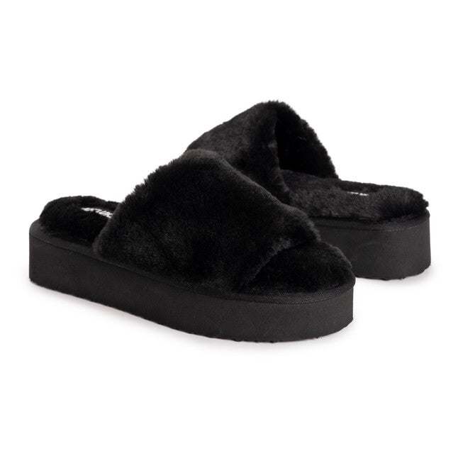 Platform Slide Slipper, BLACK, alternate image number null