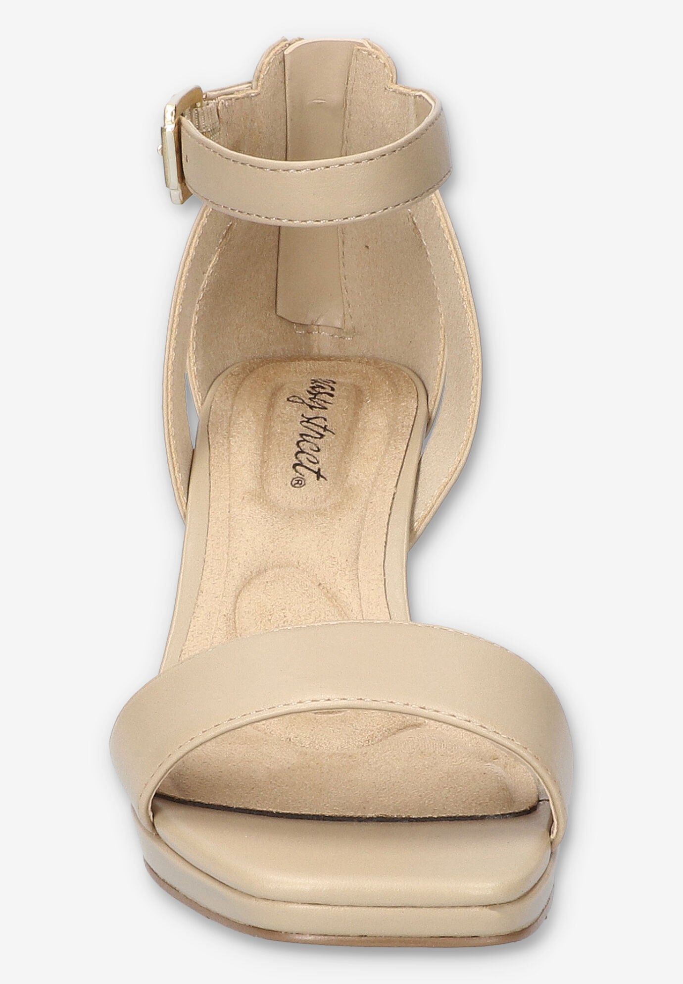 Ro Square Toe Heeled Sandal, NATURAL, on-hover image number 1