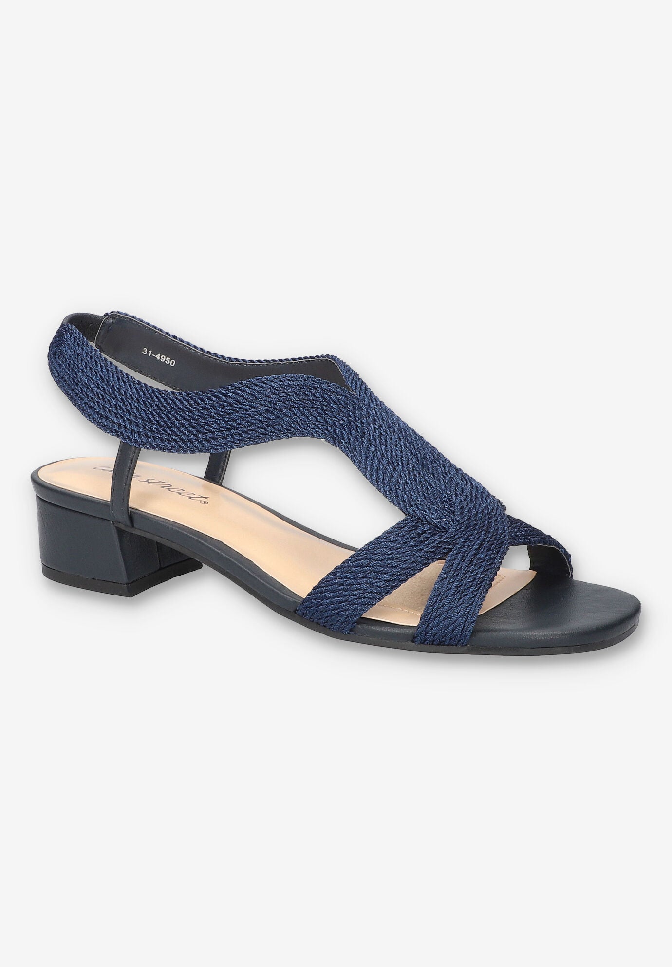 Festival Block Heel Sandal, NAVY WOVEN, hi-res image number 0