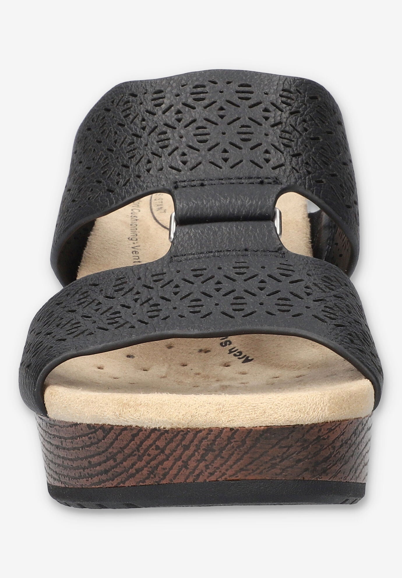 Rin Slip-Resistant Sandal, BLACK, on-hover image number 1