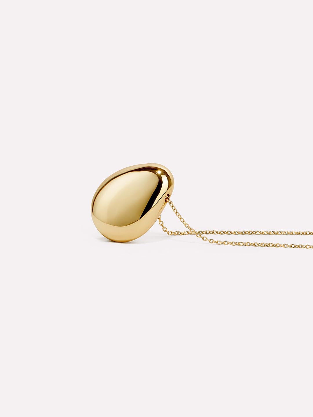 Pebble Pendant Necklace, GOLD, alternate image number 6