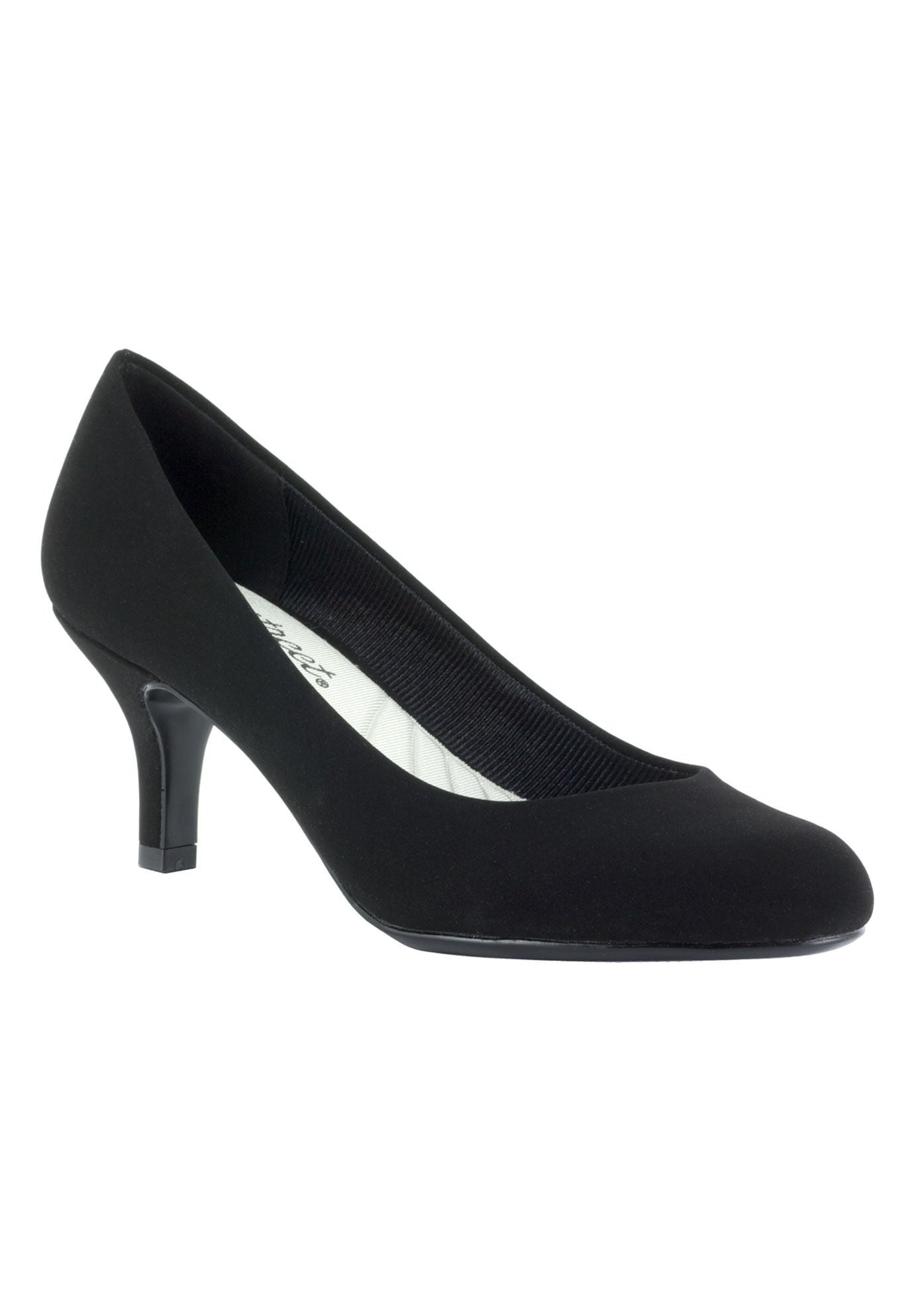Passion Pumps by Easy Street&reg;, BLACK SUEDE, hi-res image number 0
