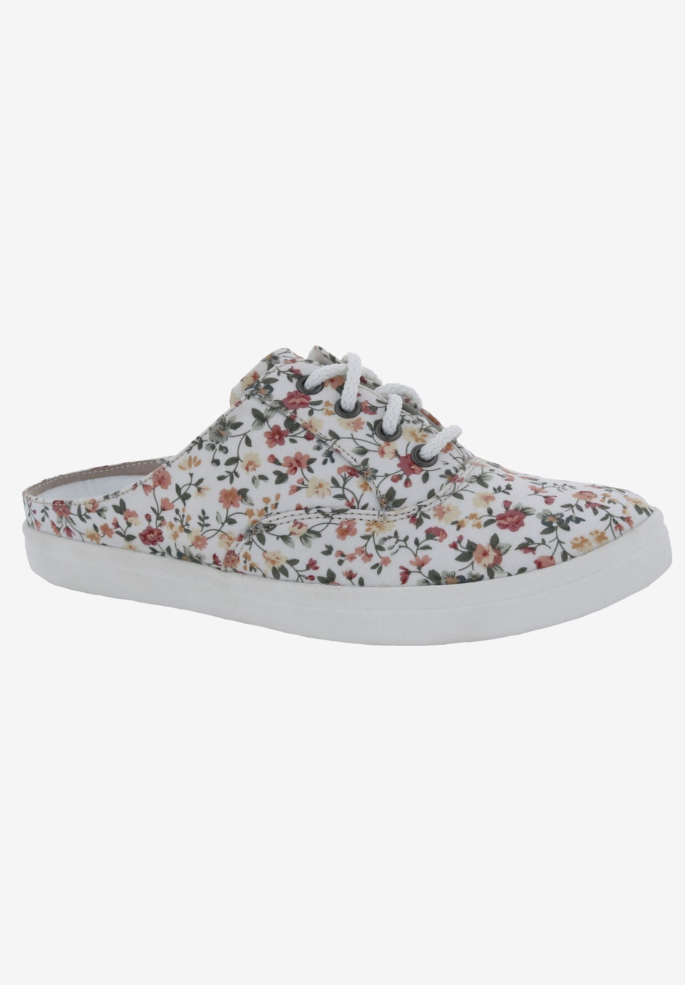 Drew Sunstone Mules, WHITE FLORAL FABRIC, hi-res image number 0