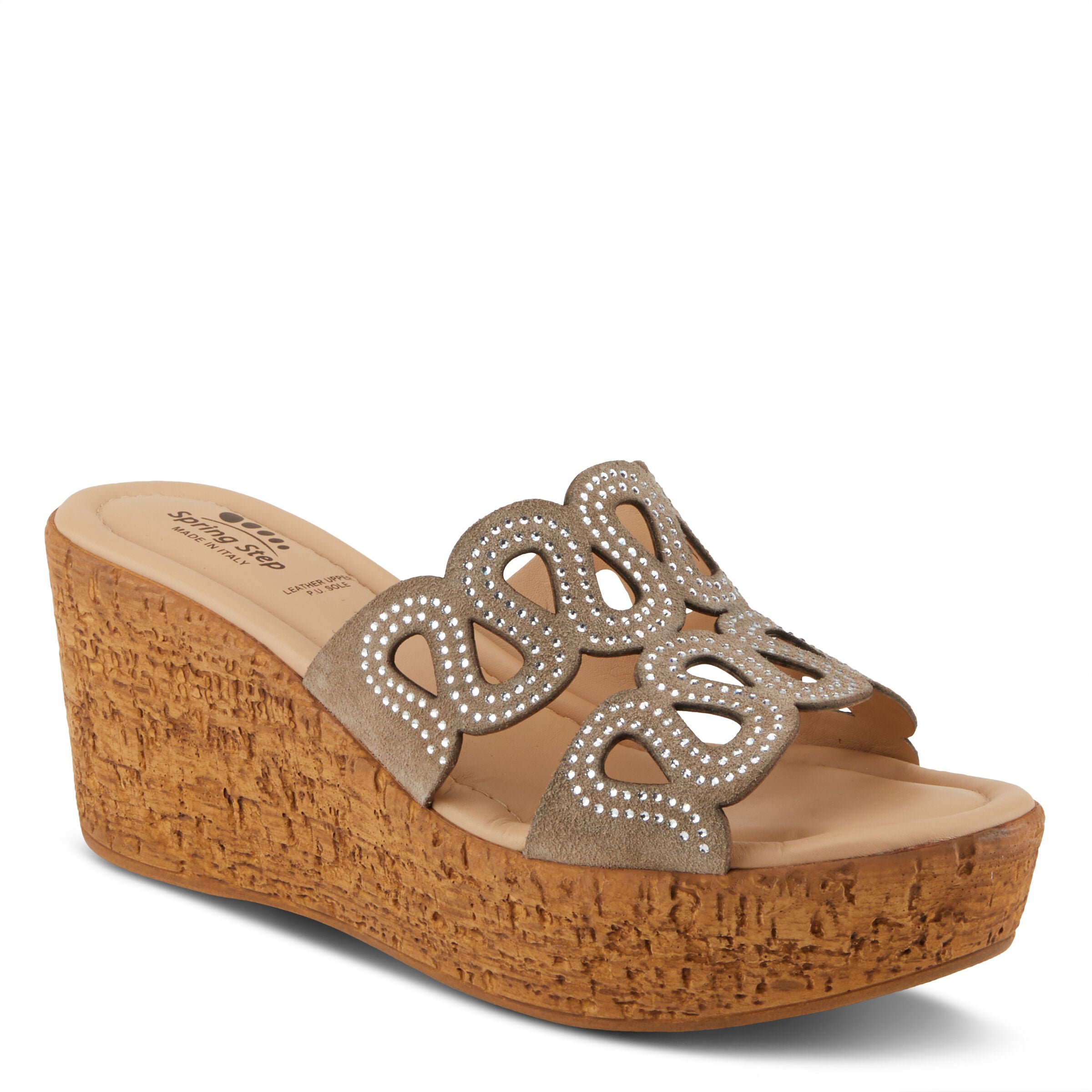 Mssteamy Slide Sandal, BEIGE SUEDE, alternate image number 7