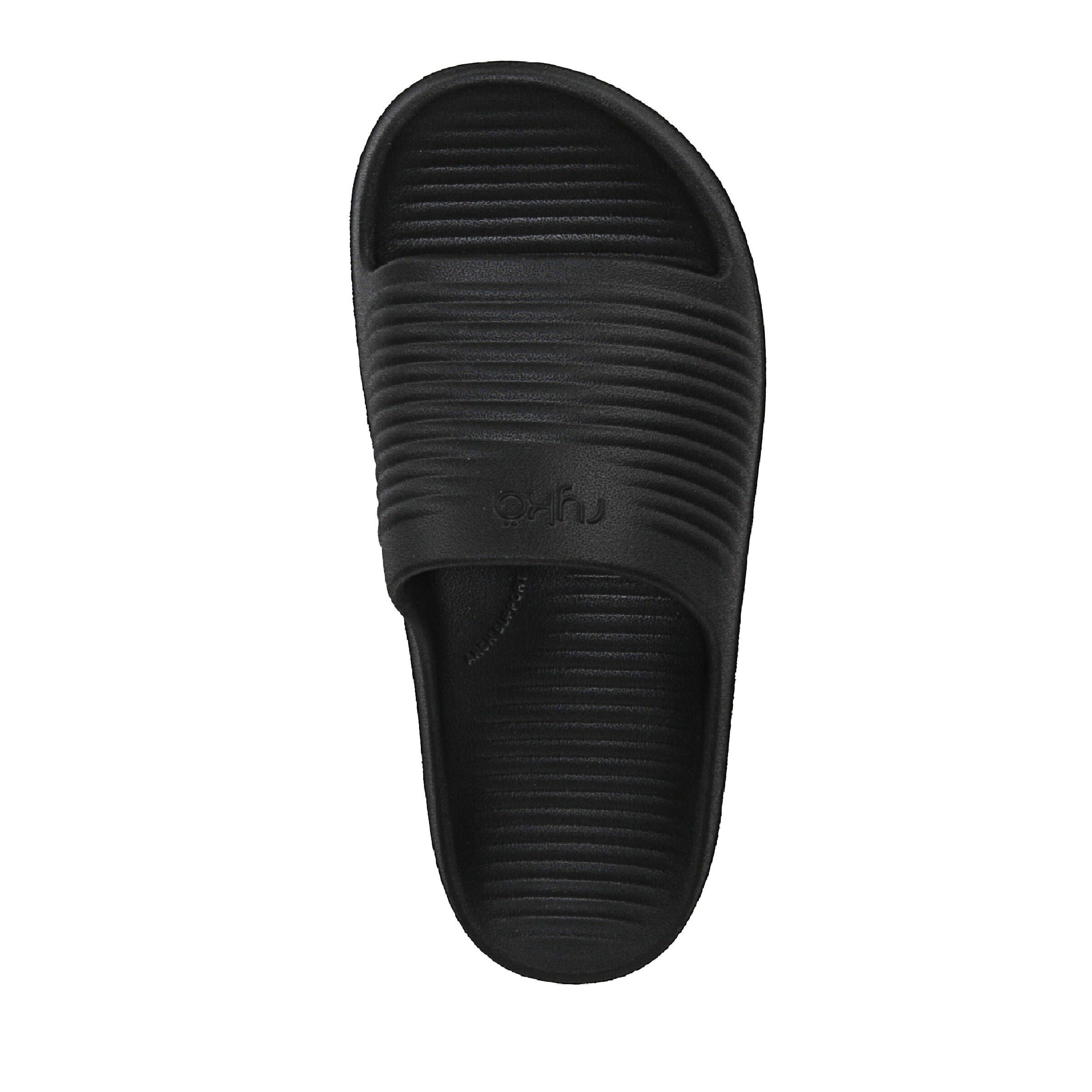 Echo Recovery Slide Sandal, BLACK, alternate image number 6