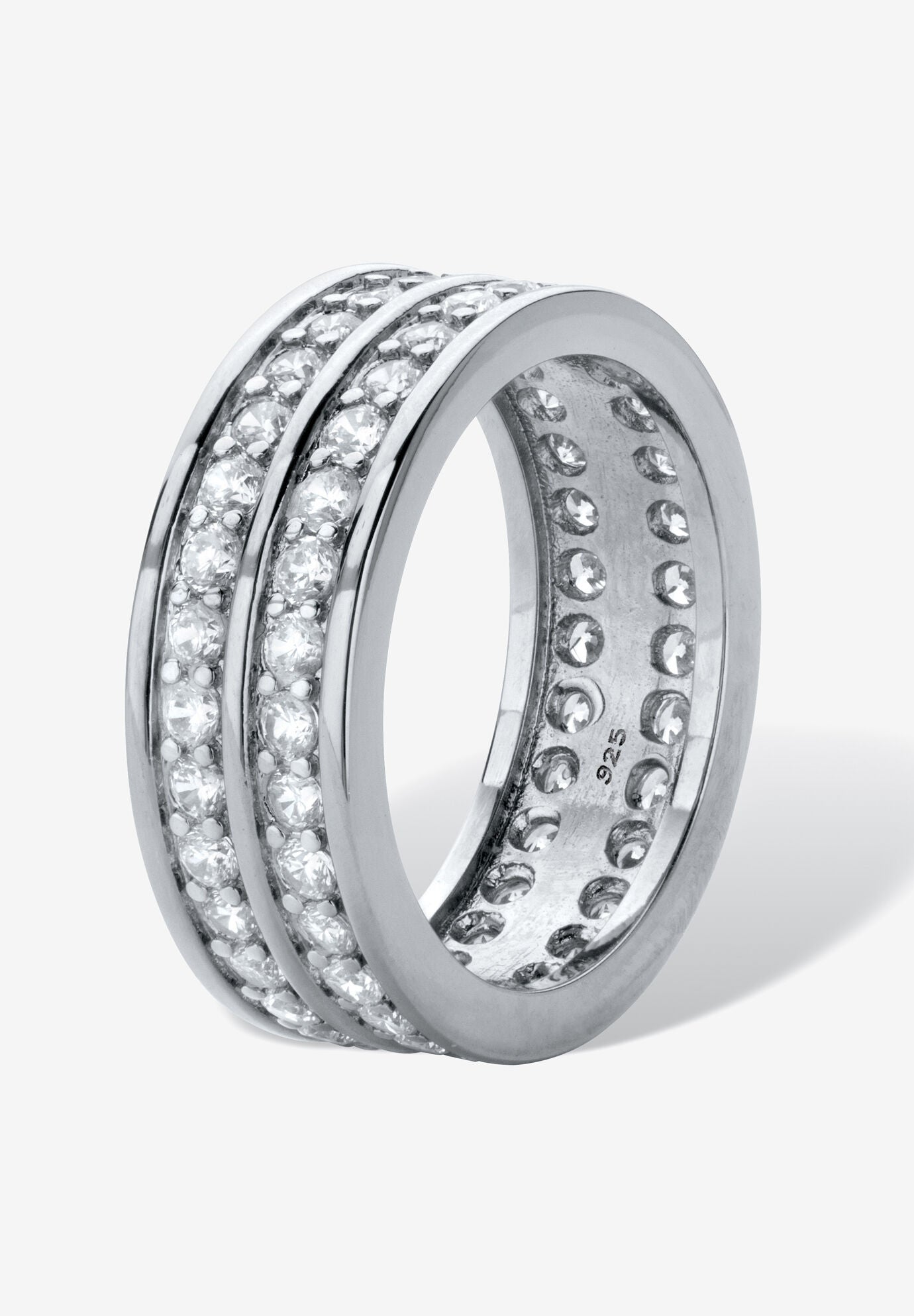 Platinum plated eternity ring store
