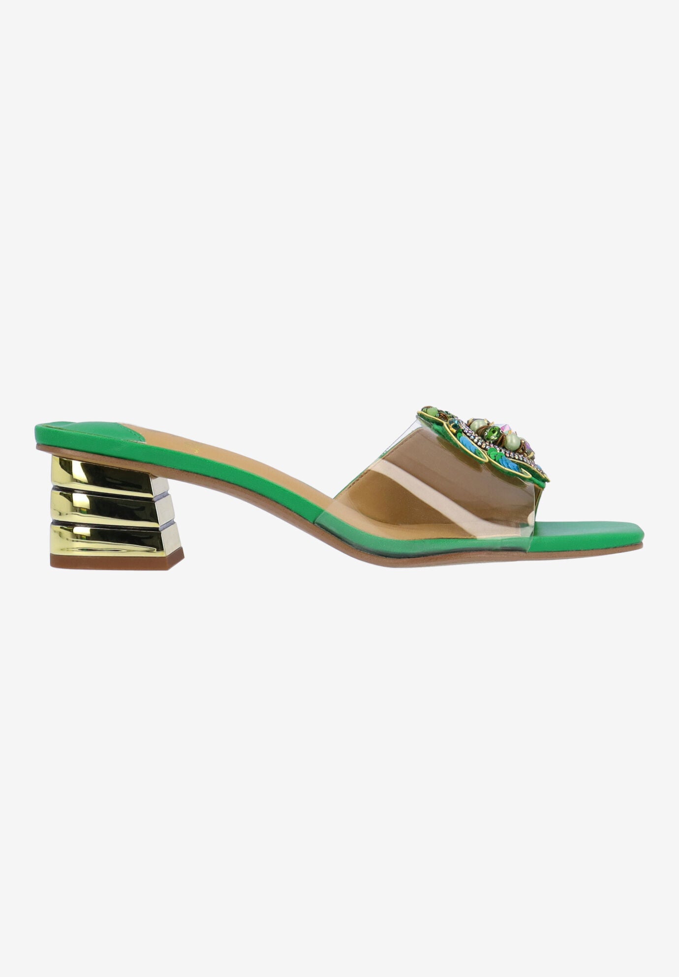 Torti Slip-On Sandal, CLEAR GREEN, alternate image number 4