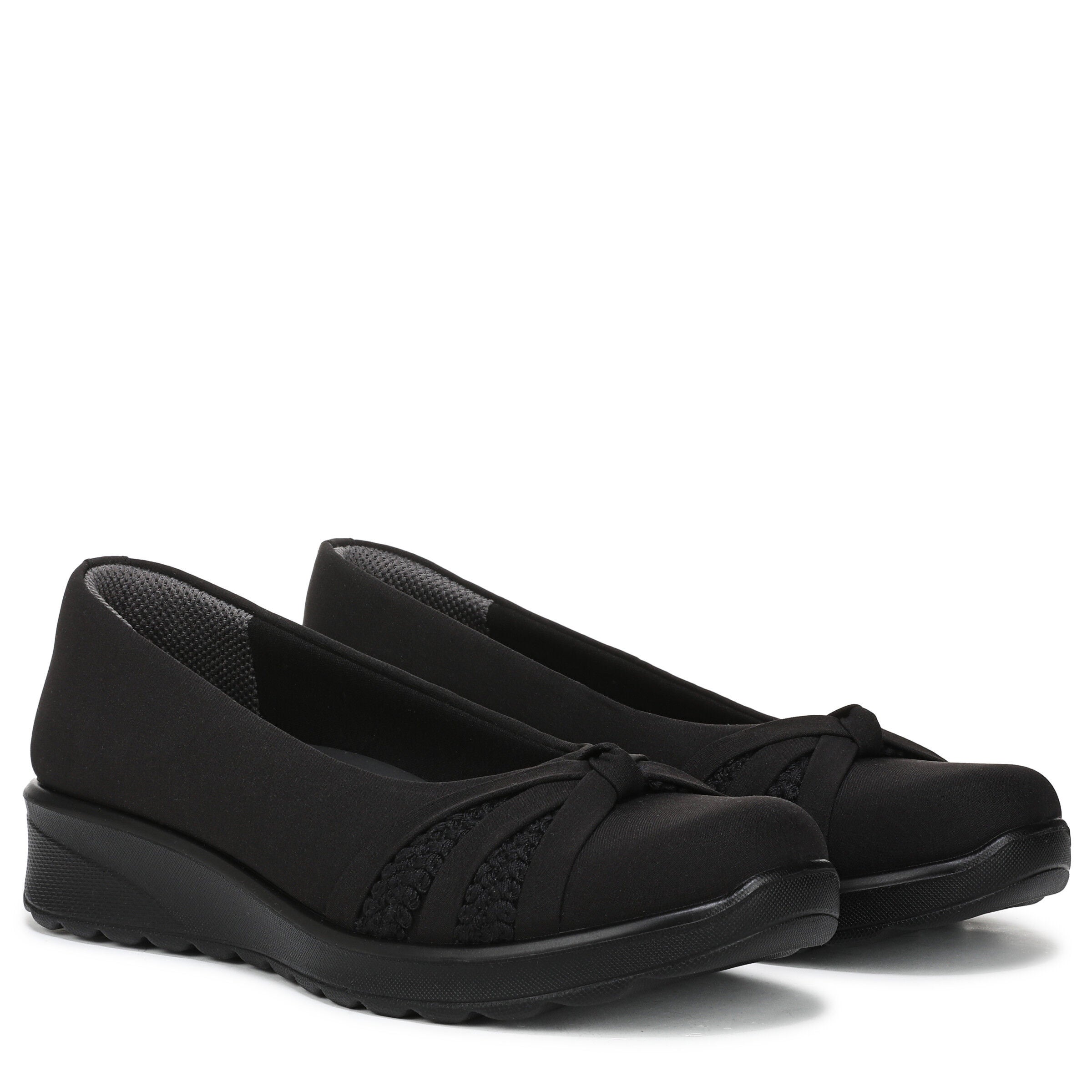 Gem Knot Wedge Flat, BLACK, alternate image number 2