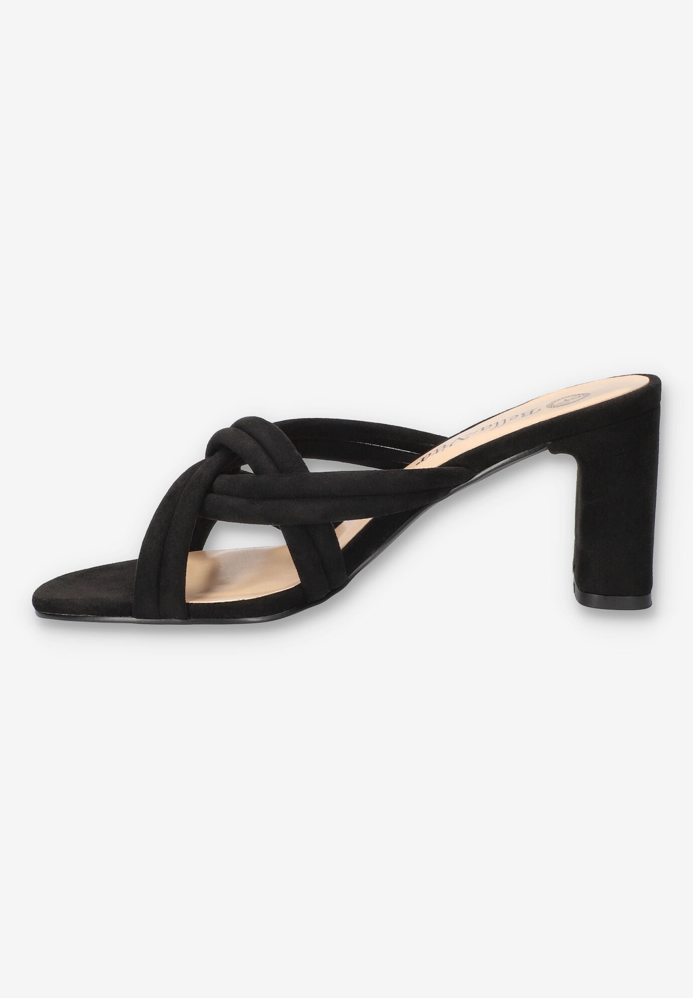 Carmen Heeled Sandal, BLACK SUEDE, alternate image number 4
