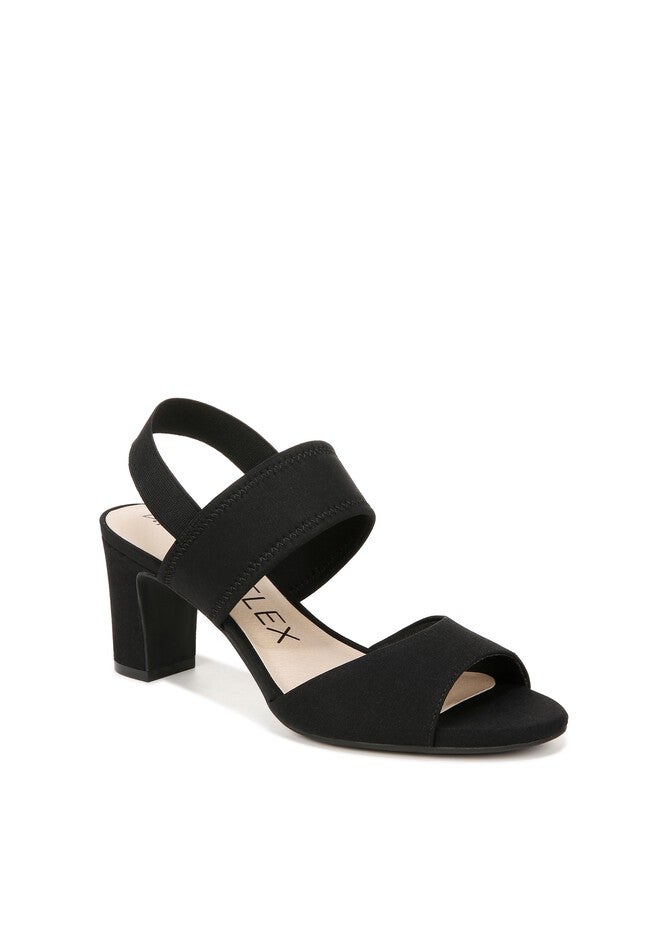 Fiona Heeled Sandal, BLACK FABRIC, hi-res image number null