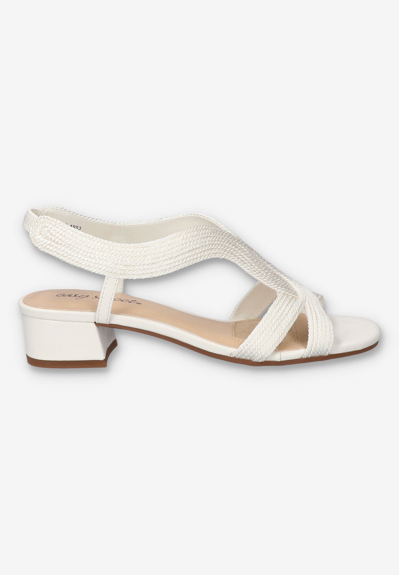 Festival Block Heel Sandal, WHITE WOVEN, alternate image number 2