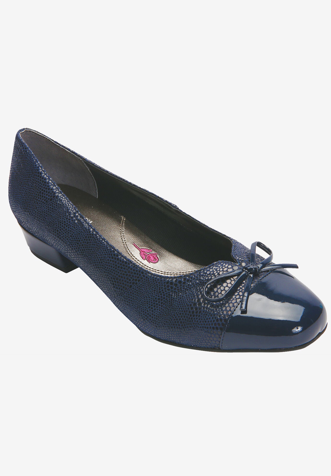 Tawnie Kitten Heel Pump, NAVY PRINT, hi-res image number 0