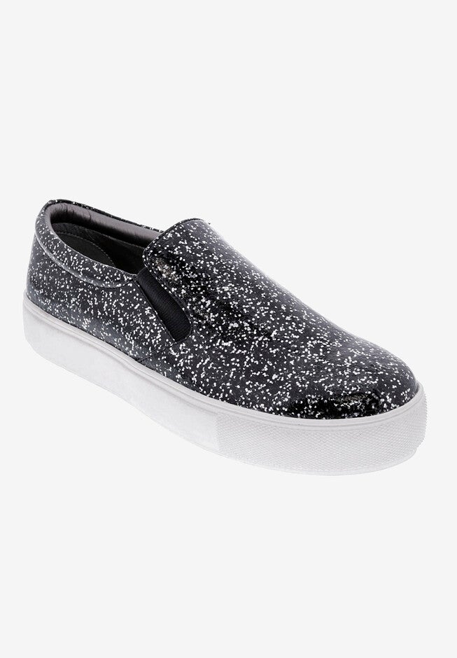 Accent Slip On Sneaker, BLACK SPARKLE, hi-res image number 0
