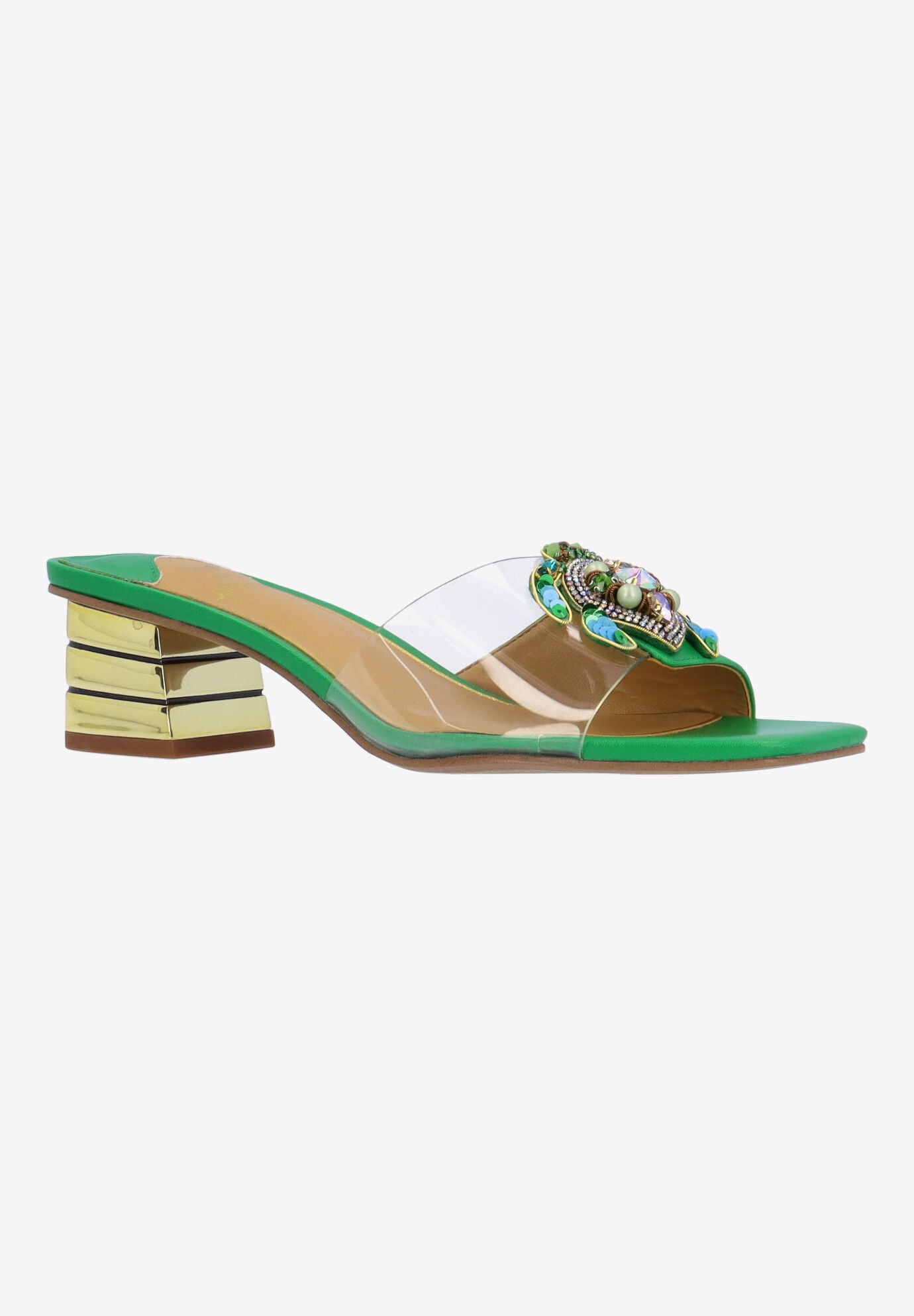 Torti Slip-On Sandal, CLEAR GREEN, hi-res image number 0