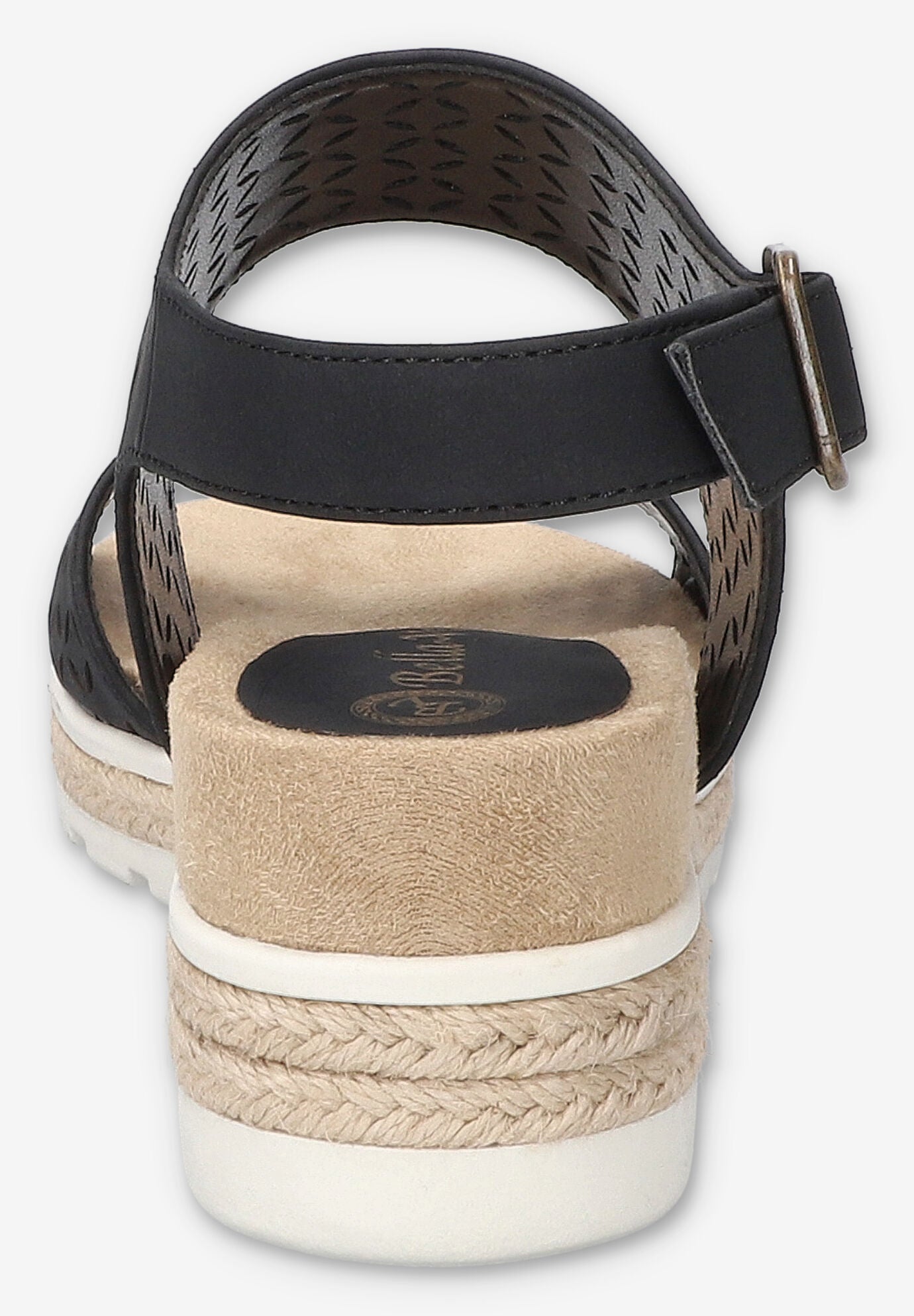 Inaya Wedge Sandal, BLACK, alternate image number 3