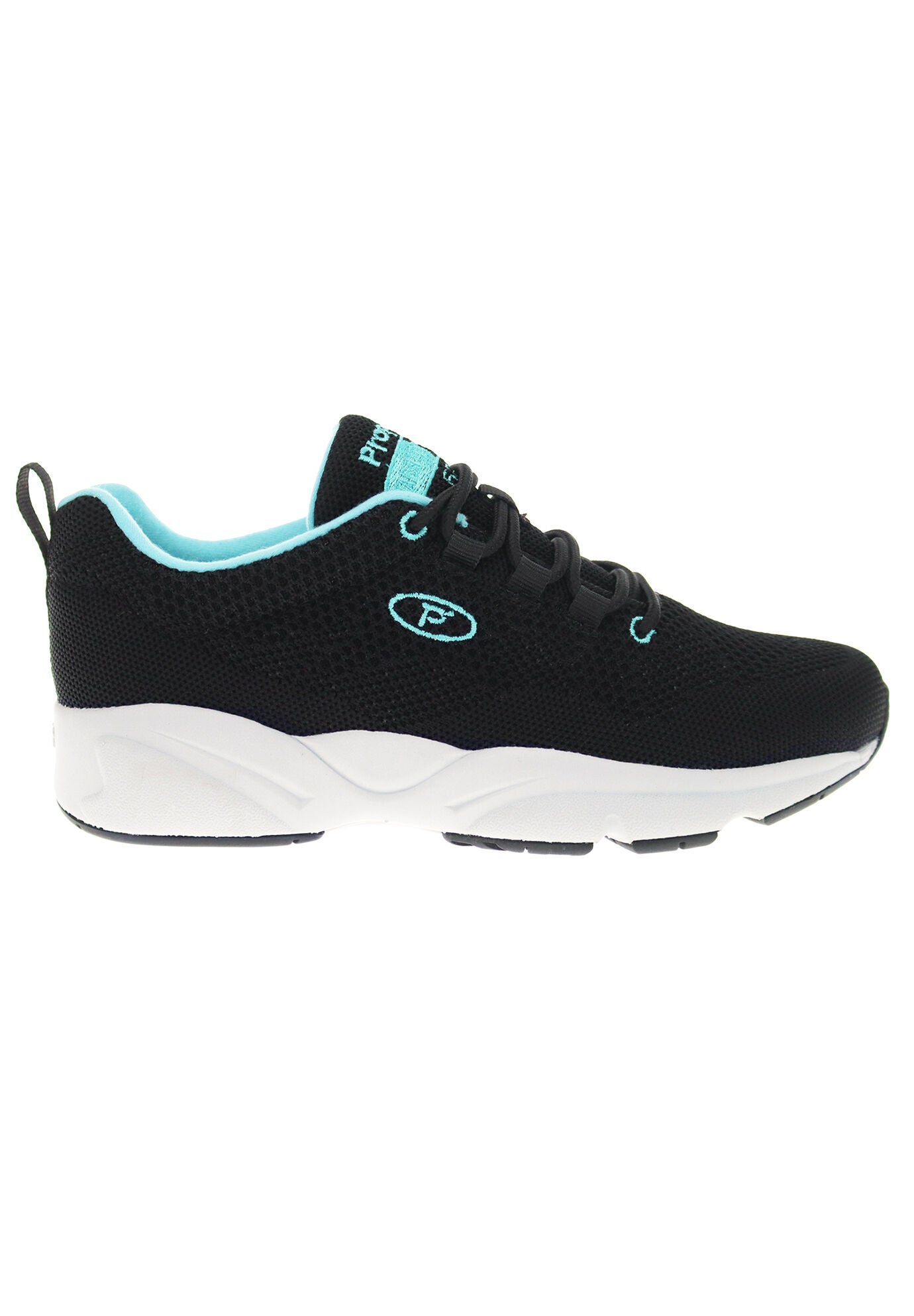 Stability Fly Sneaker, BLACK AQUA, alternate image number 4