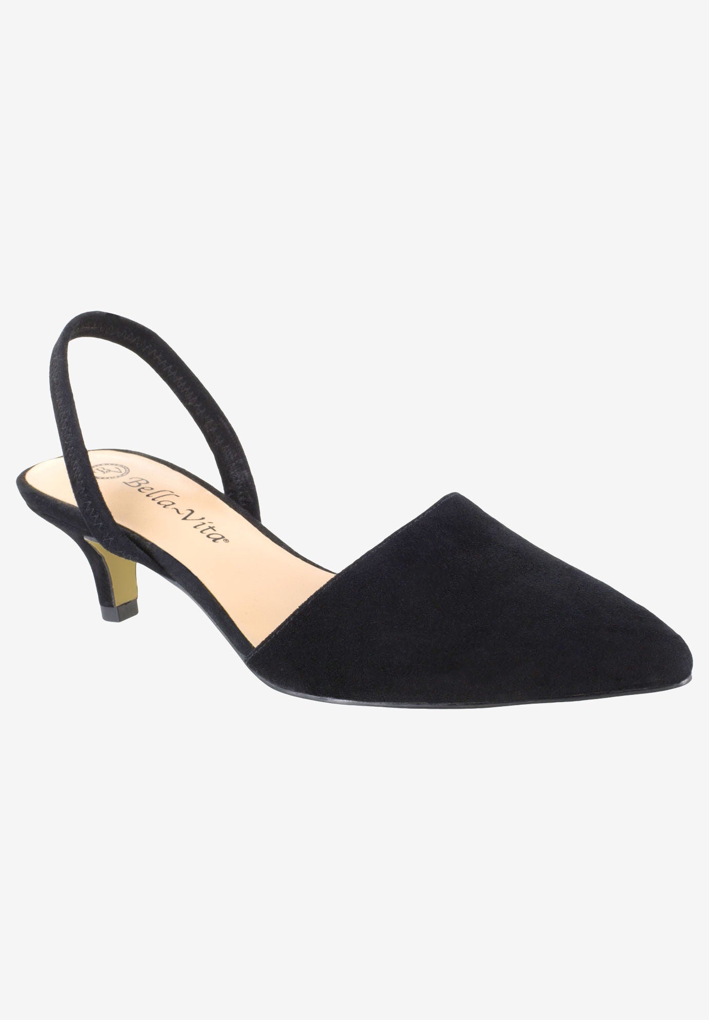 Sarah Slingback&nbsp; &nbsp;, BLACK KID SUEDE, hi-res image number 0