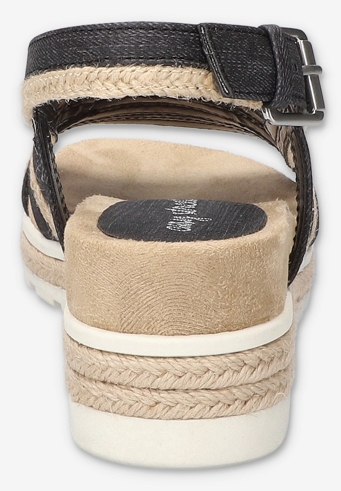 Mel Wedge Sandal, WASHED BLACK, alternate image number 3