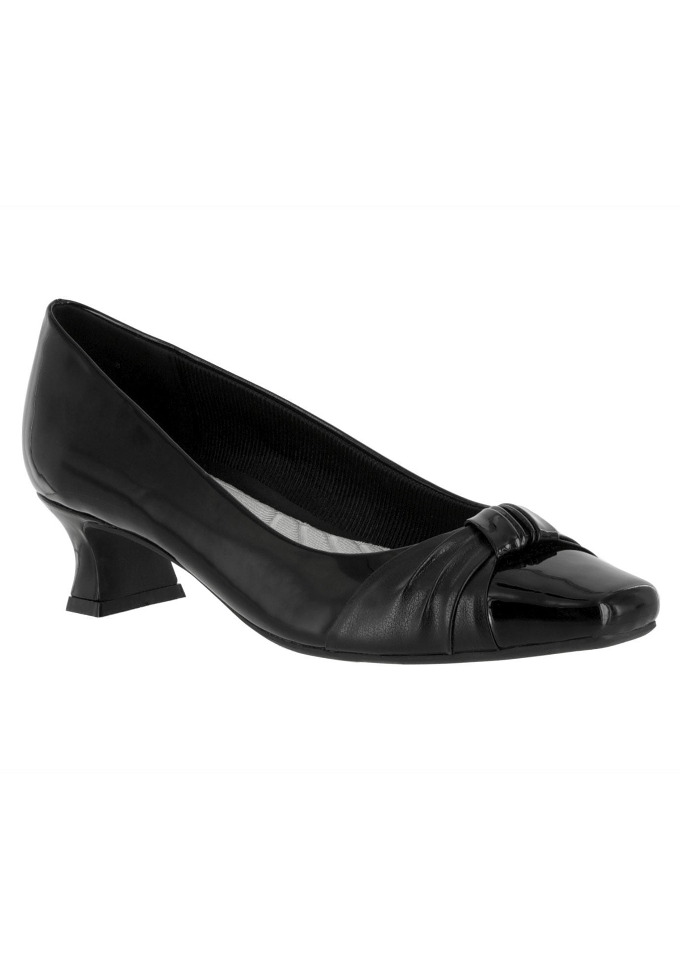 Waive Pump by Easy Street&reg;, BLACK PATENT, hi-res image number 0