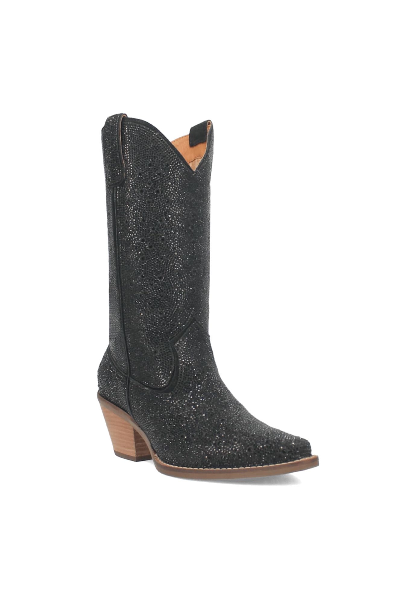 Silver Dollar Tall Calf Boot, BLACK, hi-res image number 0