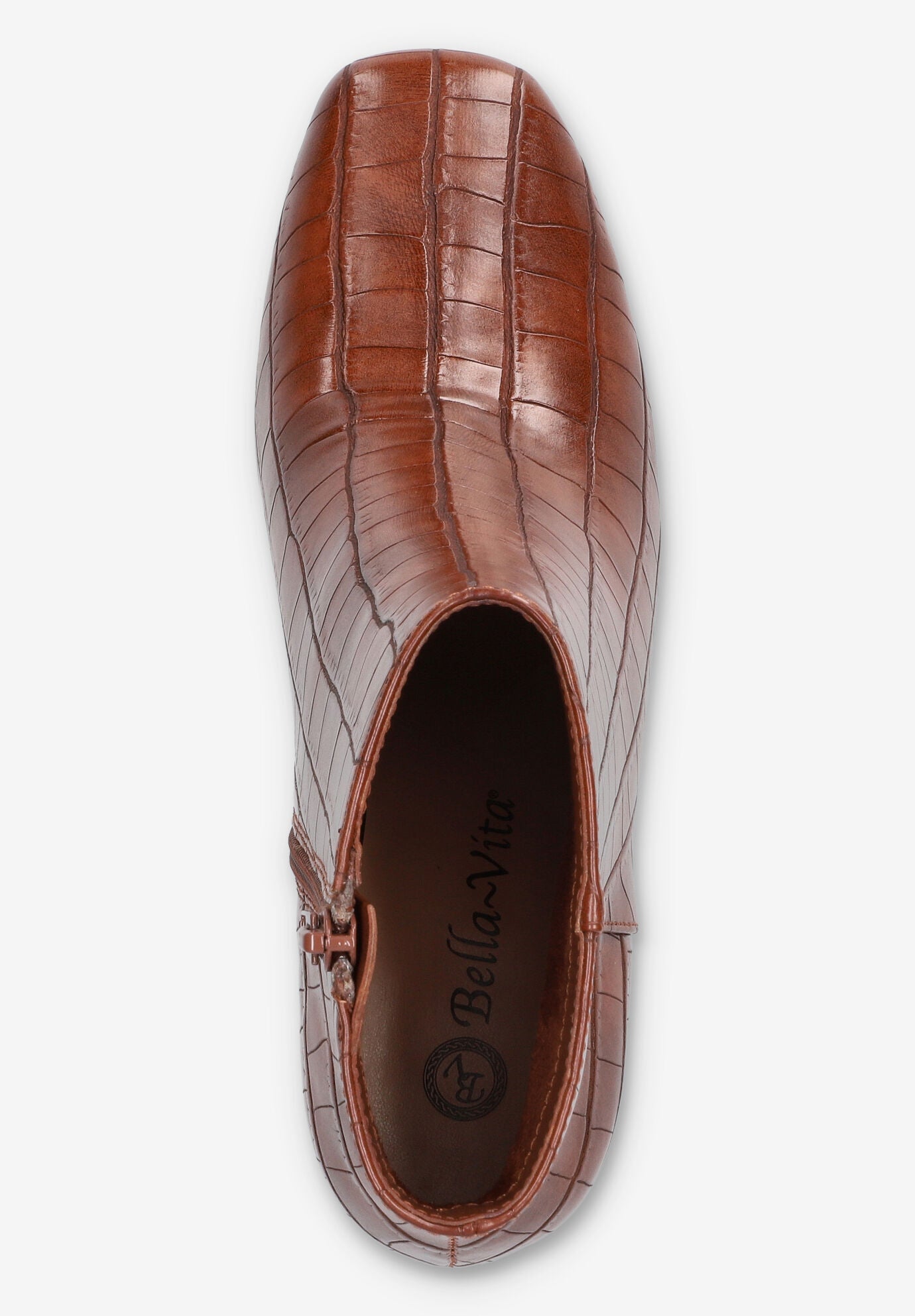 Wilma Square Toe Ankle Boot, TAN CROCO, alternate image number 6