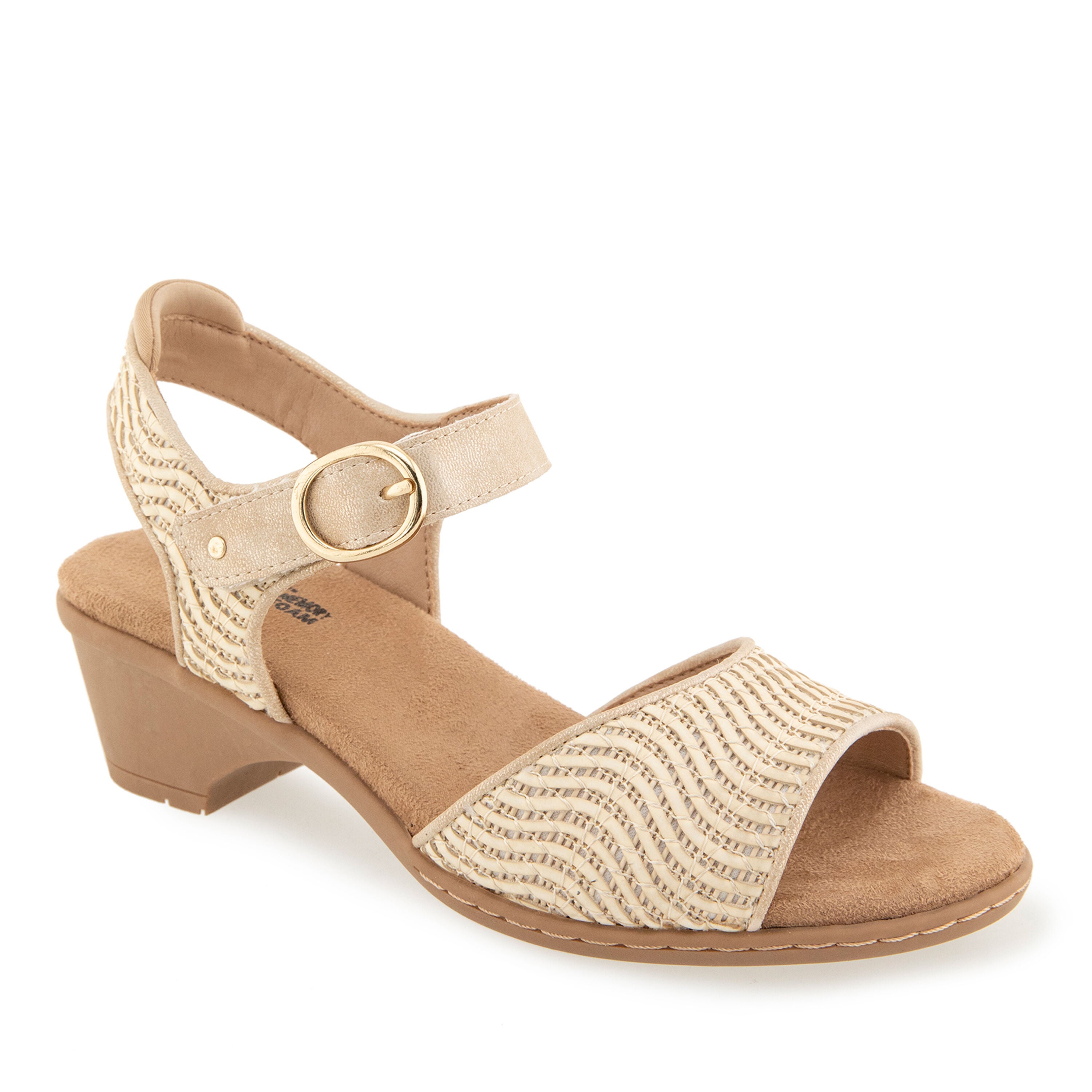 Jule Hook and Loop Wedge Sandal, CREAM SHIMMER, hi-res image number 0