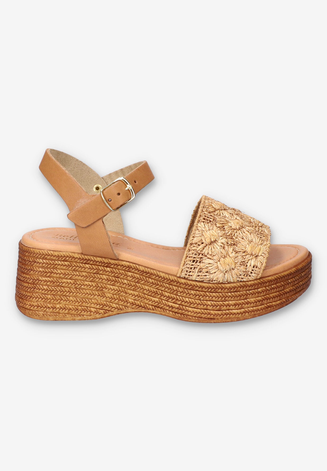 Kea-Italy Wedge Sandal, NATURAL FLORAL, alternate image number 2