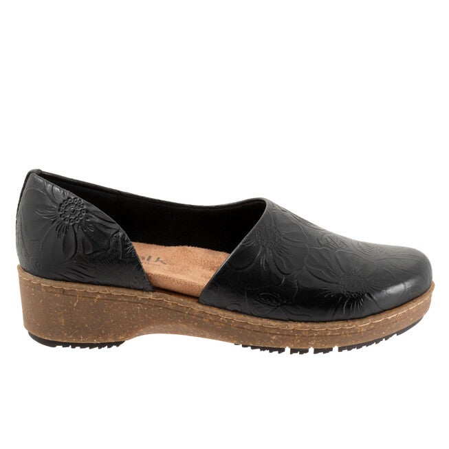 Addie Clog, DARK BLACK FLORAL, alternate image number 4