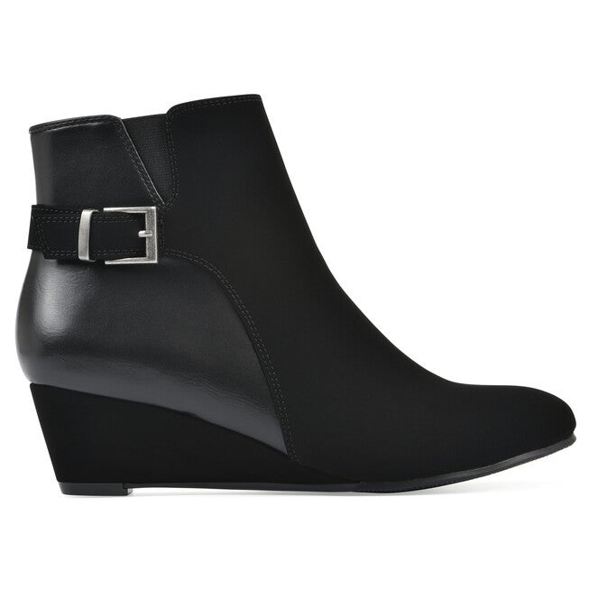 Carmen Wedge Bootie - WIDE, BLACK, alternate image number 2