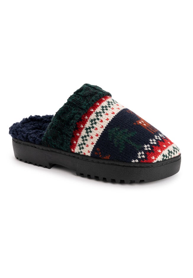 Minette Slippers, BLACK FAIRISLE, hi-res image number null